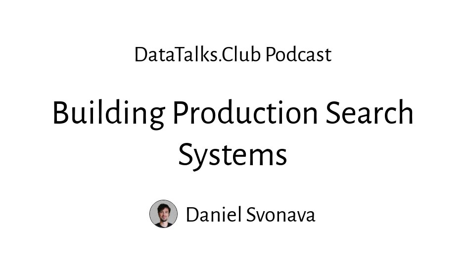 Building Search Systems: Dense Embeddings, MLOps and Evaluation Metrics