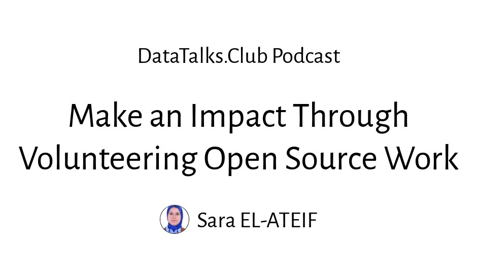 Open Source and Volunteering: Building AI Projects and Career Momentum