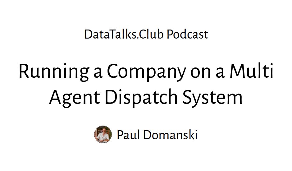 Running a Company on a Multi Agent Dispatch System