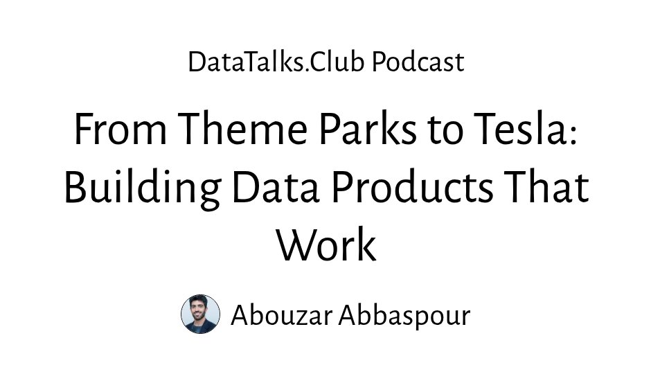 From Theme Parks to Tesla: Building Data Products Through Applied ML and Full-Stack Engineering