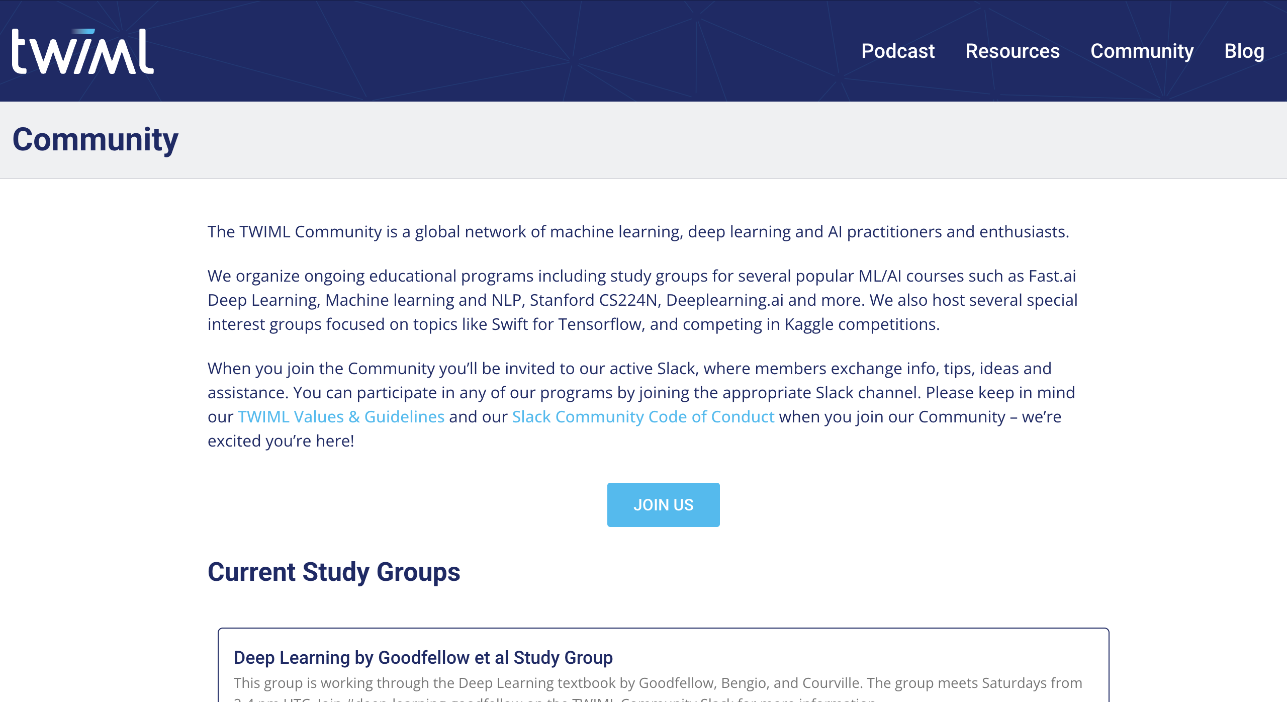 TWIML AI/ML community